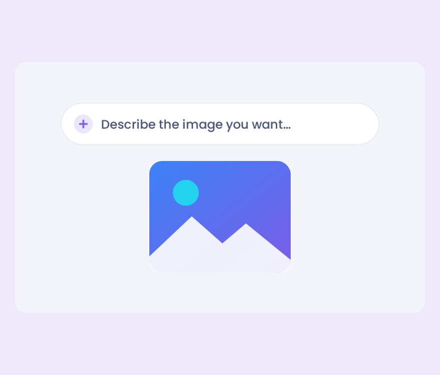 Describe, generate, download.